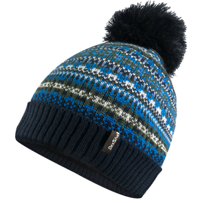 Шапка водонепроницаемая DEXSHELL Beanie Fair Isle, DH362BLU синяя S/M 56-58 см DH362BLUSM