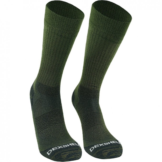 Водонепроницаемые носки DEXSHELL TERRAIN WALKING 2.0 SOCKS оливковый/зелёный L (42-45) DS62406OLVL